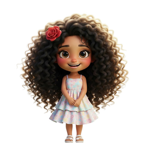 Illustration from Yes to the Curls book